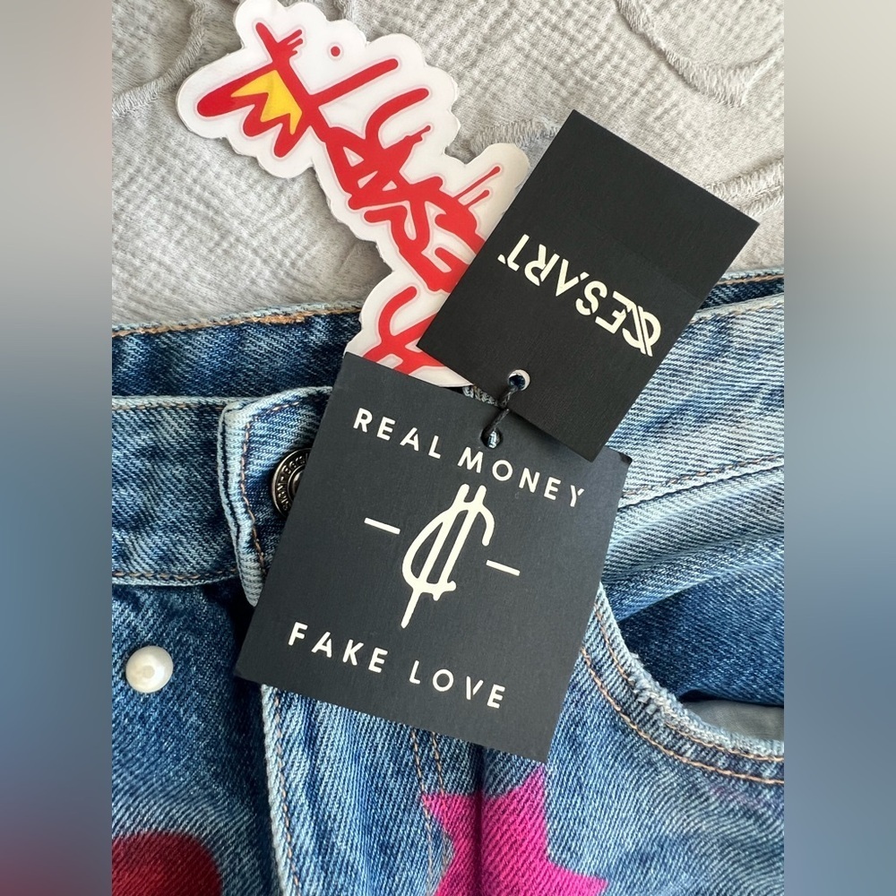 Bershka Jeans Women Barbie Design XS Check Measurements (0676) - Picture 10 of 14